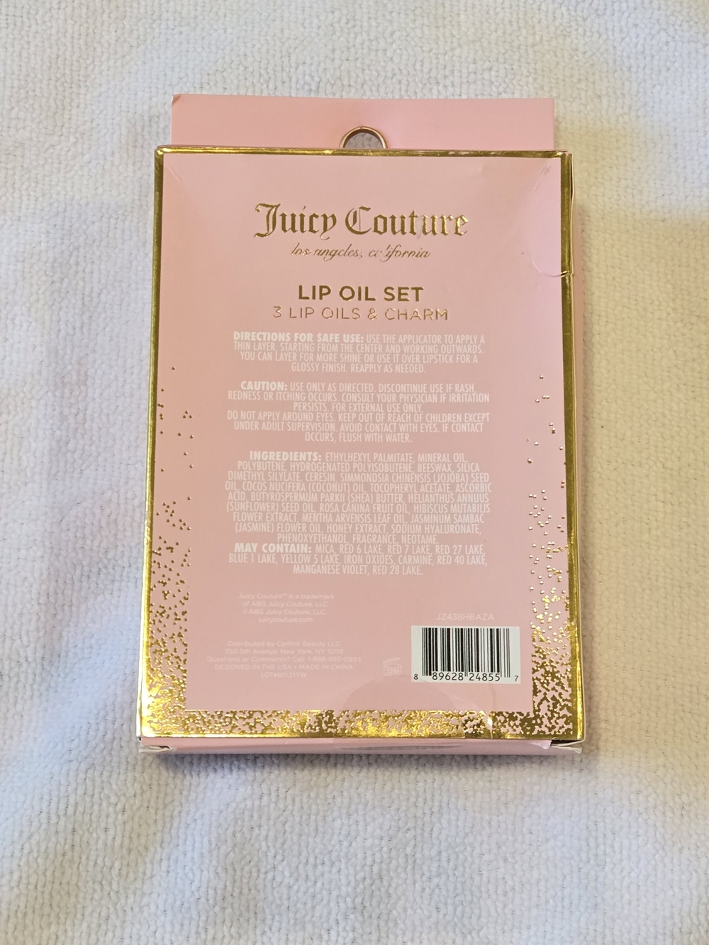 Juicy Couture NIB Lip Oil Trio - Soft Pink, Soft Coral & Bright Mauve Pink - Picture 3 of 3